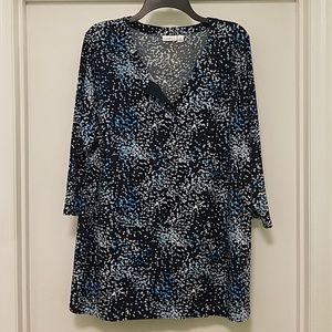 Blue and black tunic 1X